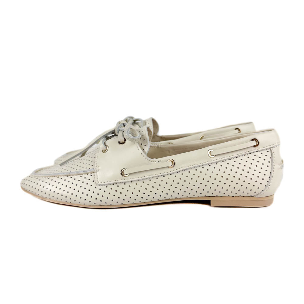 Dolce Vita Lakin Perforated Loafers (Ivory) – The Mix Shoes