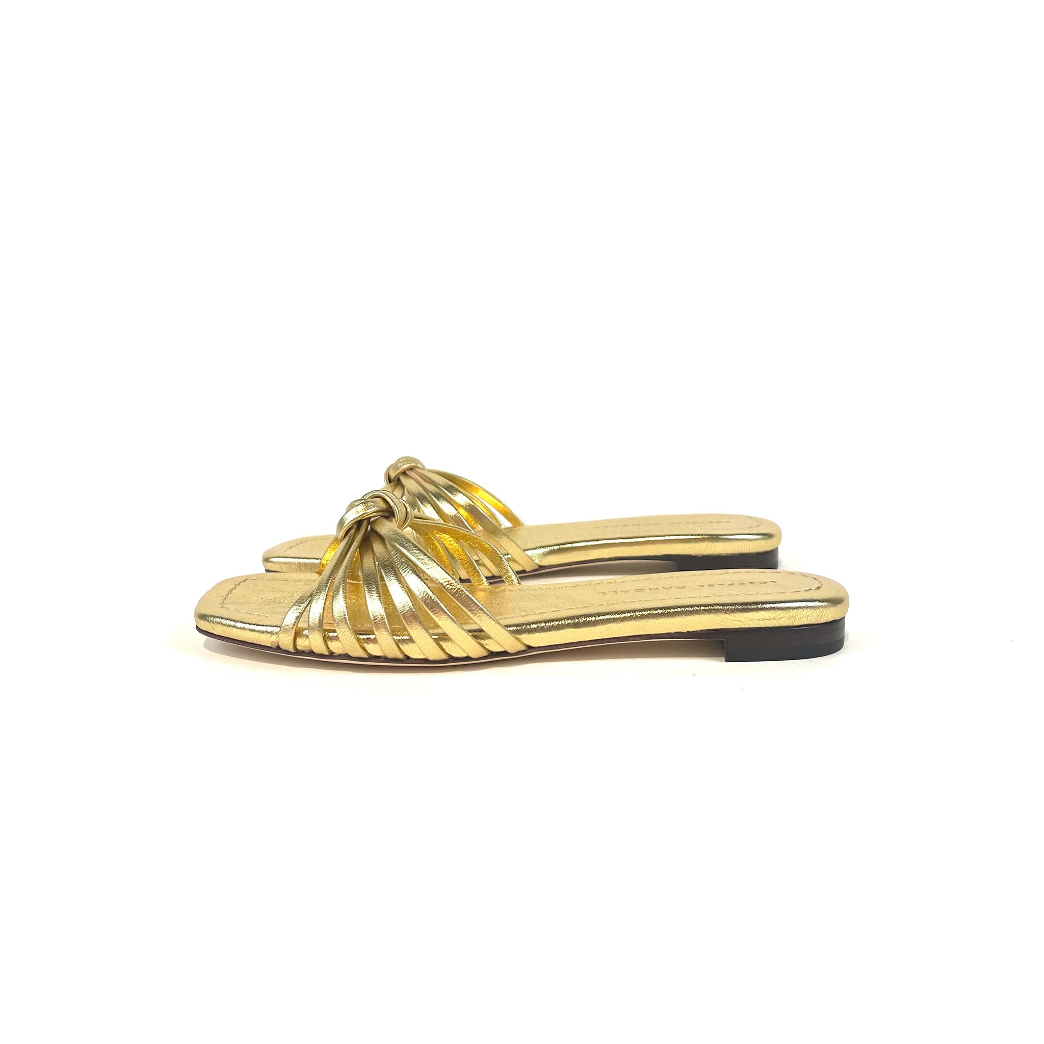 Loeffler Randall Izzie Knotted Sandal Gold